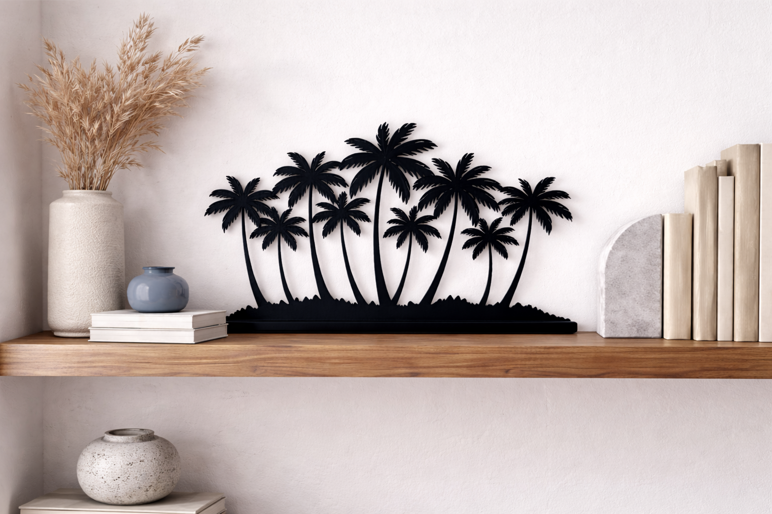 Freestanding Palm Grove Silhouette (18″)